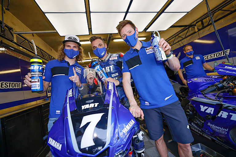 Das schnelle YART-Trio Karel Hanika, Niccolò Canepa, Marvin Fritz (vlnr.)