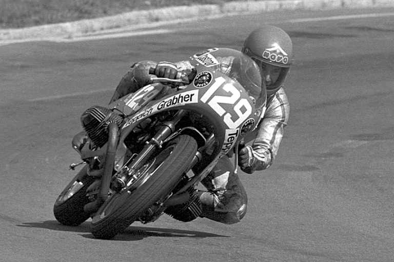 Konrad Stückler mit seiner 750er BMW Boxer