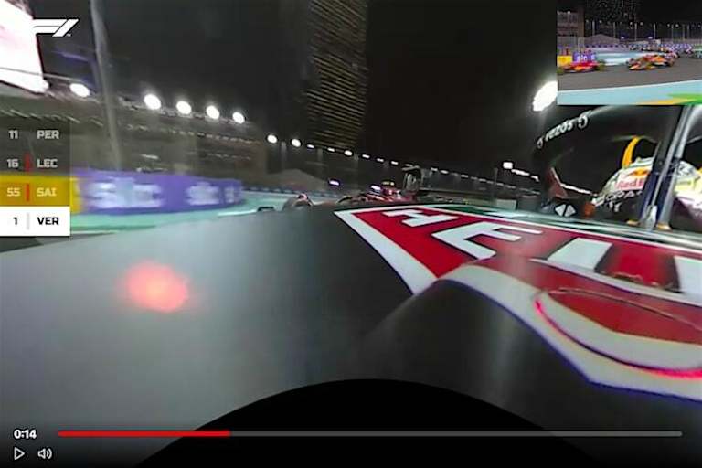 Carlos Sainz aus der Sicht von Verstappen