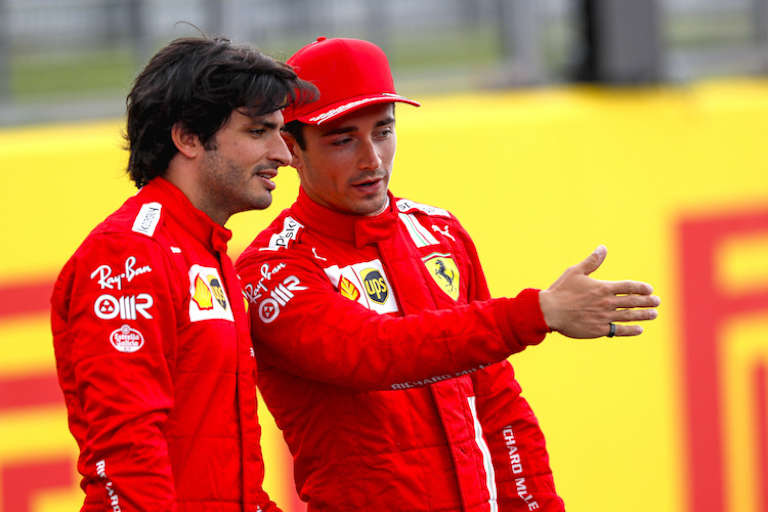 Carlos Sainz und Charles Leclerc