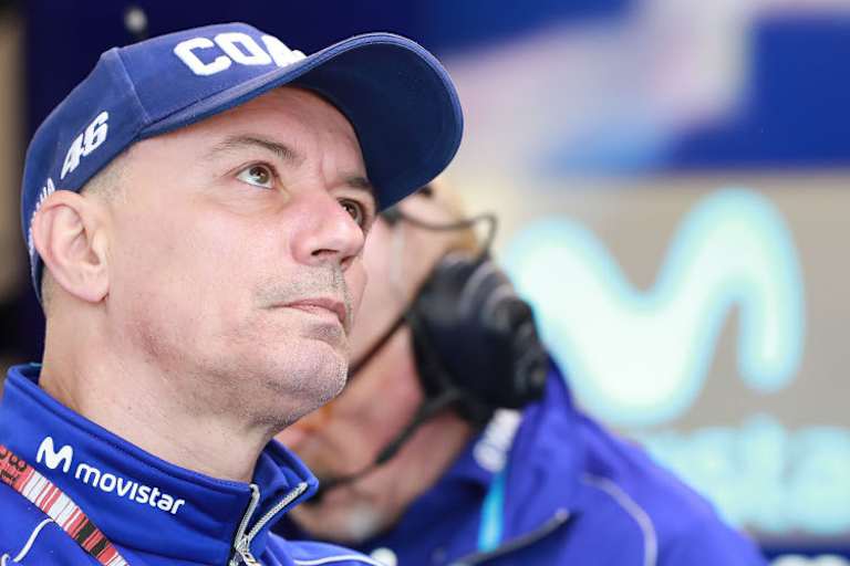 Luca Cadalora, als ehemaliger Coach in der Rossi-Box