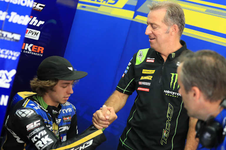 Remy Gardner und Hervé Poncharal 2018 in Malaysia