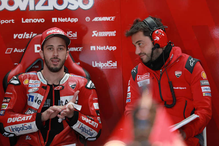 2019 saß Giribula noch neben Andrea Dovizioso