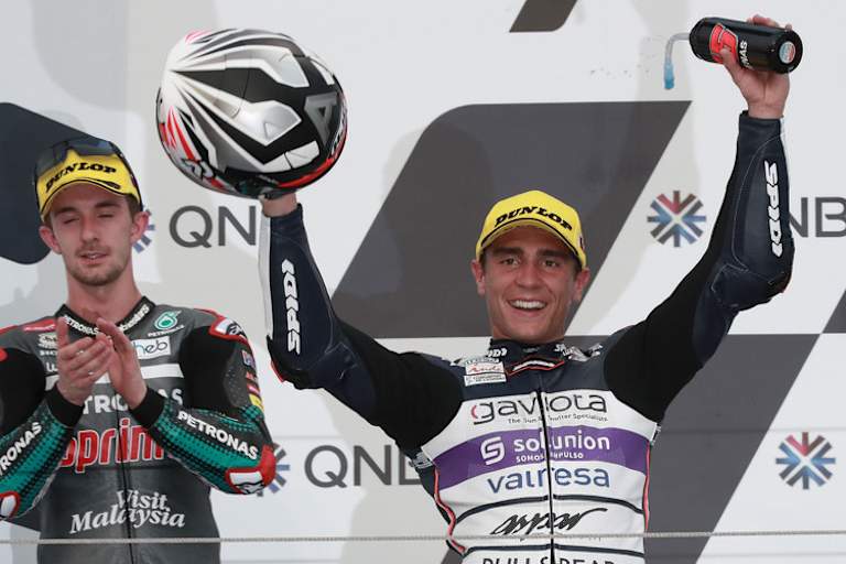 Albert Arenas würde seine WM-Führung in der Moto3-Klasse auch nach dem Neustart gerne verteidigen