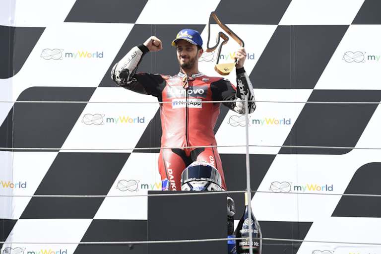 Andrea Dovizioso feierte 2020 seinen letzten GP-Sieg in Österreich, zudem ist er Rekordsieger auf dem Red Bull Ring