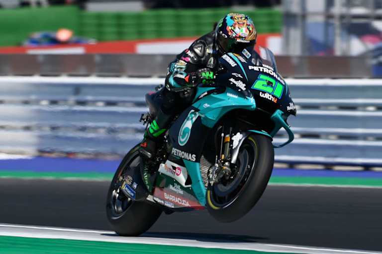 Franco Morbidelli in Misano: Mit Spezialhelm auf dem Weg zum ersten MotoGP-Sieg