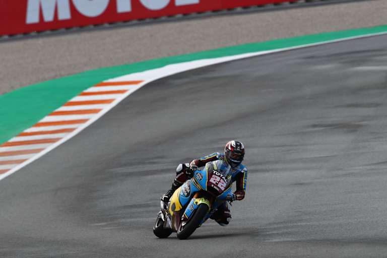 Sam Lowes versuchte nach seinem Sturz noch einmal mitzumischen