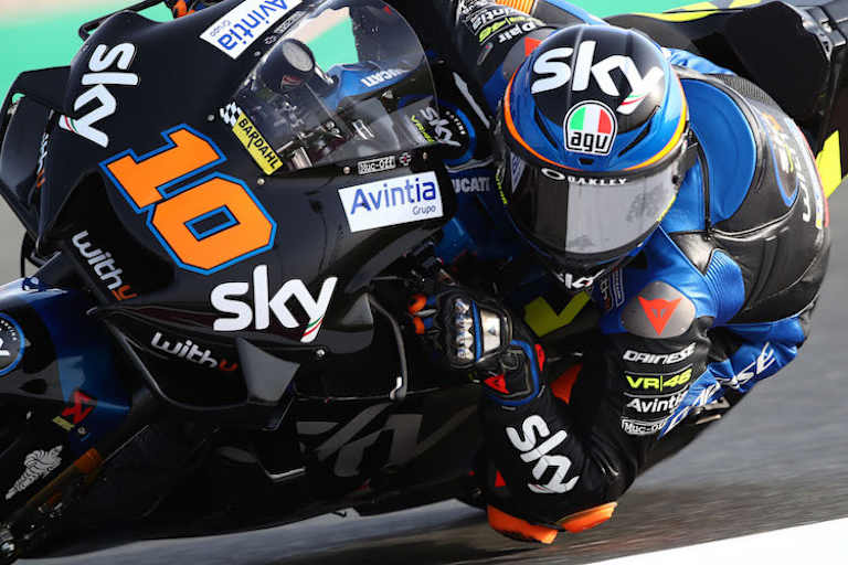 Luca Marini am Donnerstag in Katar 