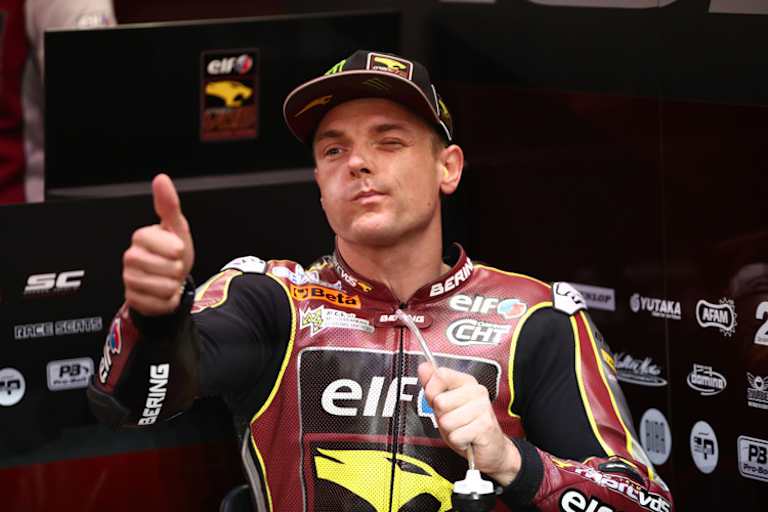 Daumen hoch: Sam Lowes war in der Moto2-Klasse im dritten Freien Training am schnellsten