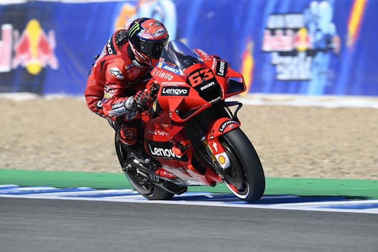 Er kommt mit der Ducati derzeit sehr gut zurecht