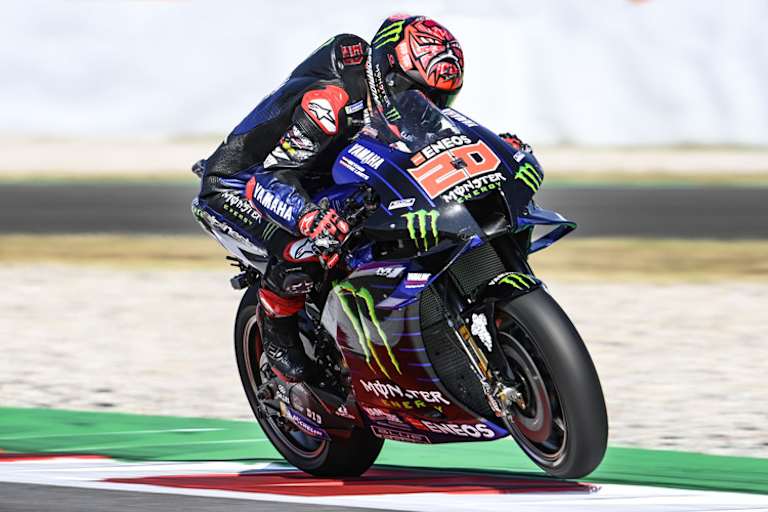 Fabio Quartararo auf seiner Yamaha M1