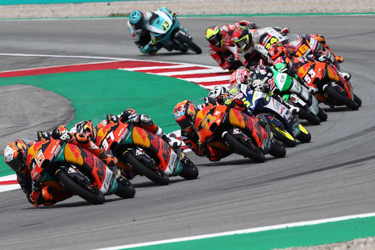 Pedro Acosta und Jaume Masiá im Führungspulk