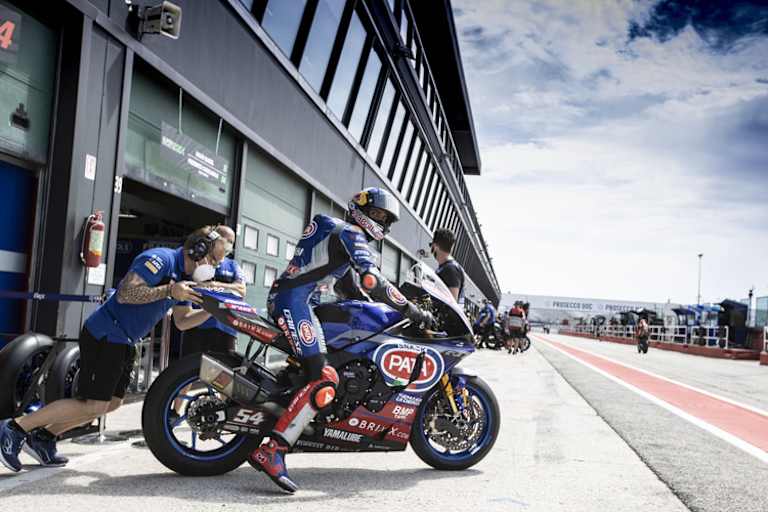 Am Freitag Rang 3 hinter Michael Rinaldi (Ducati) und Alex Lowes (Kawasaki)