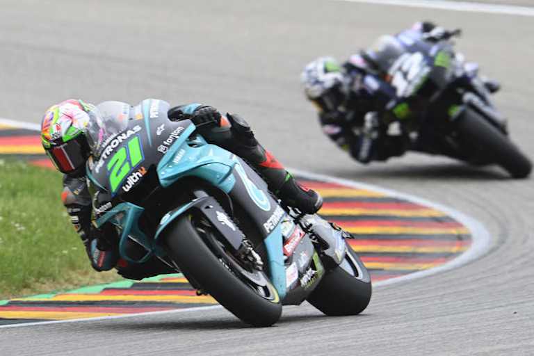 Franco Morbidelli im Kampf mit Maverick Viñales