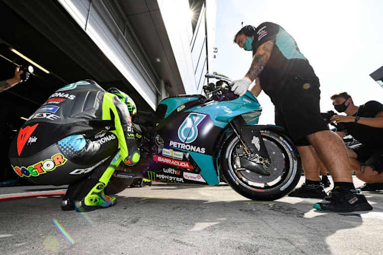 Valentino Rossi mit seiner Petronas-Yamaha