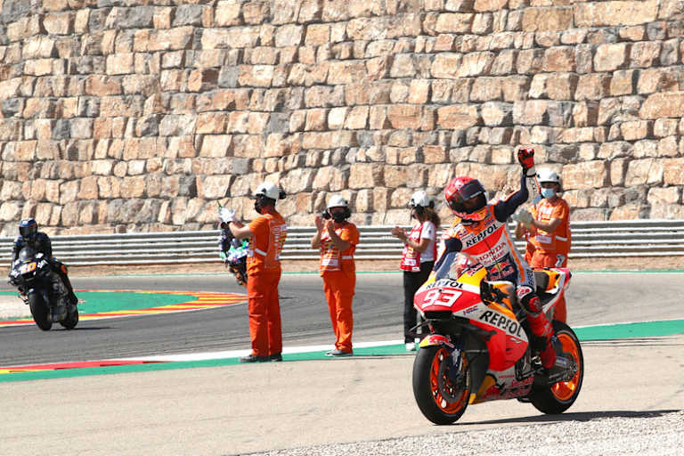 In Aragón durfte Marc Márquez zuletzt über P2 jubeln