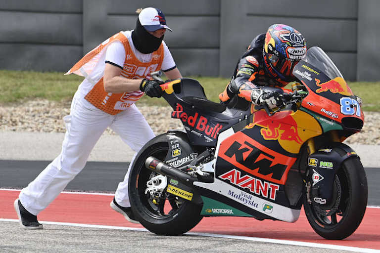 Remy Gardner stürzt und versenkt 20 Punkte im Kiesbett