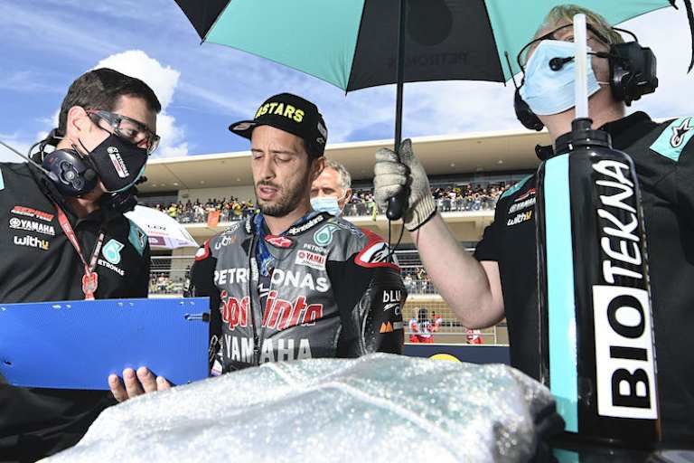 Platz 13 für Andrea Dovizioso bei seinem zweiten GP in Petronas-Yamaha-Farben