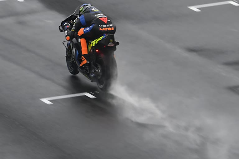 Luca Marini fühlte sich auf der nassen Strecke wohl