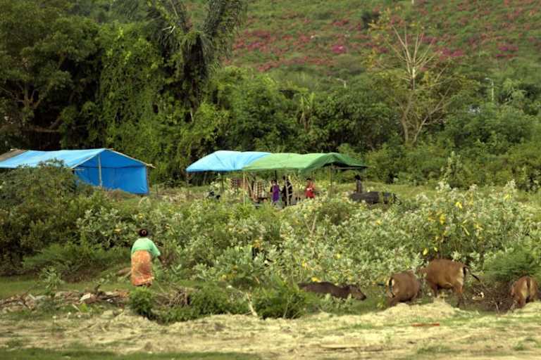 Diese Indonesier und ihr Vieh leben inmitten der Rennstrecke