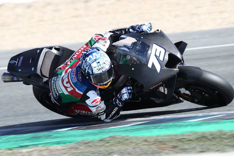 Alex Márquez auf dem Prototyp der 2022er-Honda