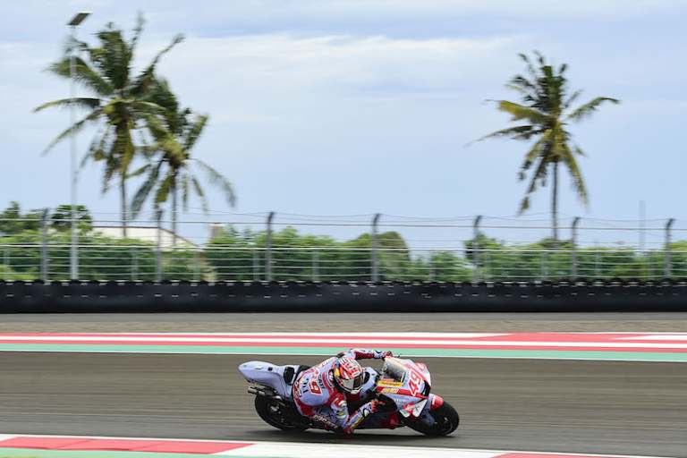 Gresini-Ducati-Rookie Fabio Di Giannantonio bei den Testfahrten in Indonesien