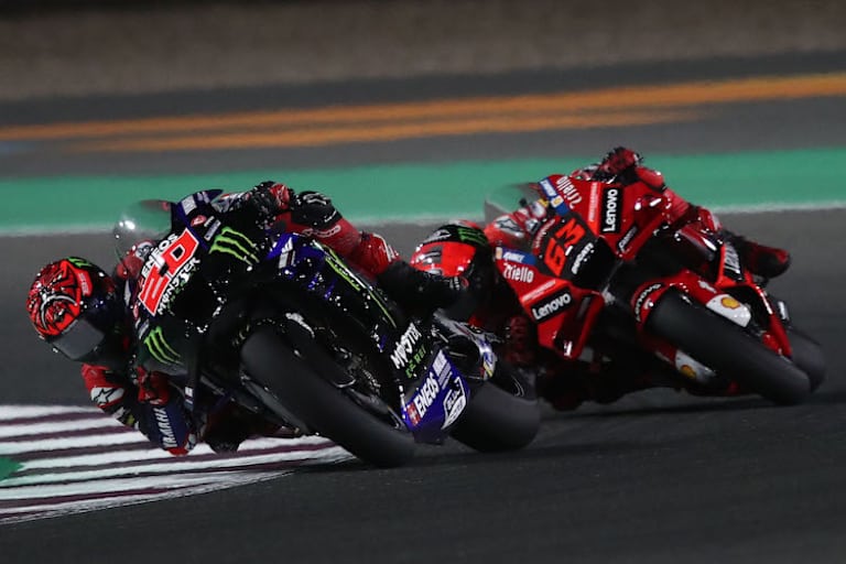 Weltmeister Fabio Quartararo vor Vizeweltmeister Pecco Bagnaia