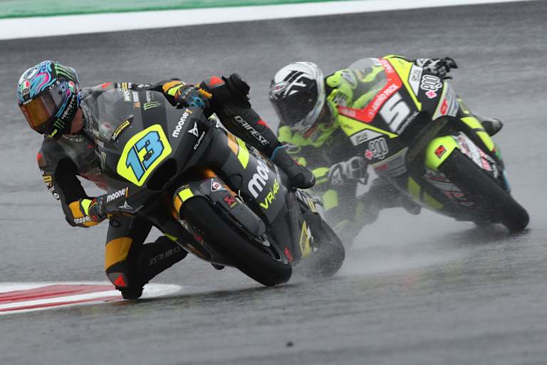 Celestino Vietti vor Romano Fenati