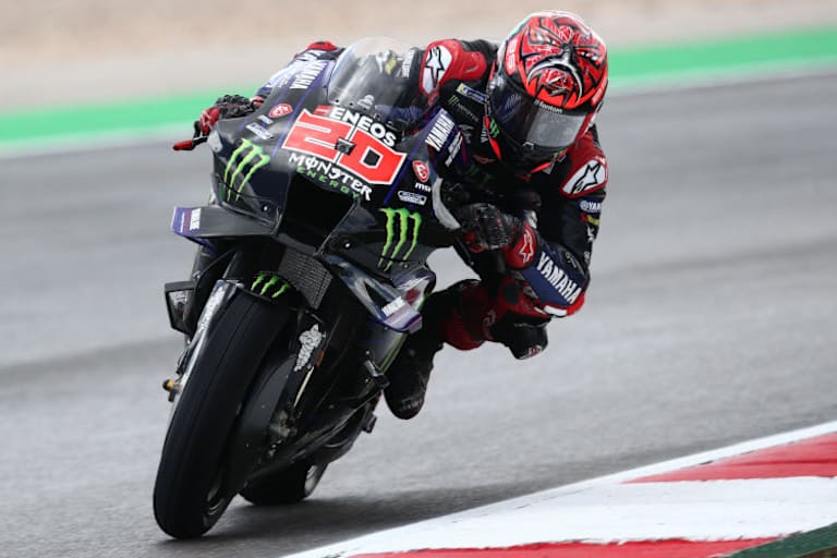 Auch im Nassen war Fabio Quartararo gut dabei