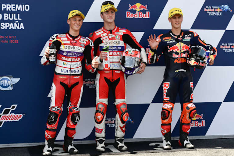 Top-3 in Quali und Rennen: Garcia, Guevara und Masia (v.l.)