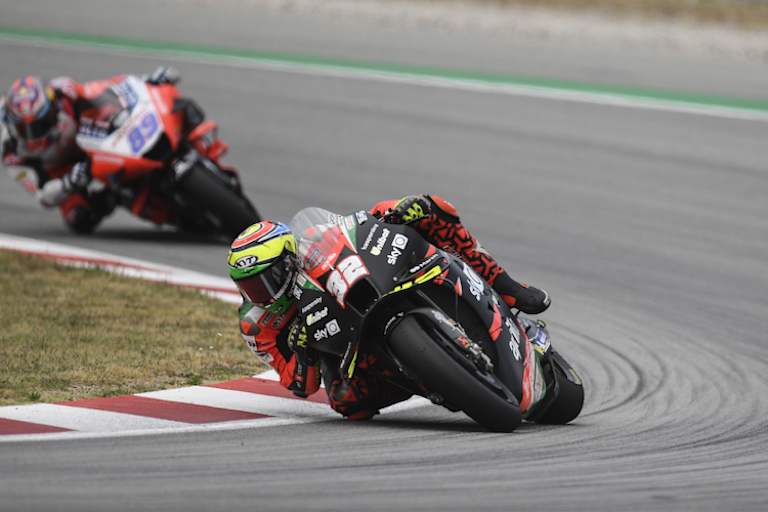 Lorenzo Savadori fand kein gutes Set-up für die Aprilia