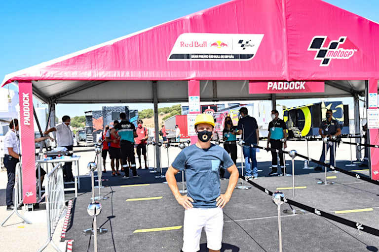 Auch Domi Aegerter war bereits im Fahrerlager