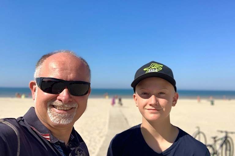Armin Schwarz mit Sohn Fabio