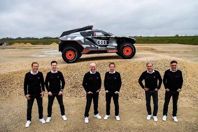 Das Audi-Team für die Rallye Dakar