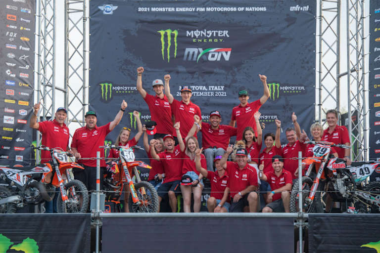 Das österreichische Team beim MXoN 2021