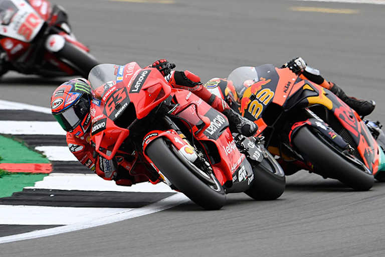 Pecco Bagnaia beim Silverstone-GP vor Binder: 2021 dreimal Zweiter, aber kein Sieg