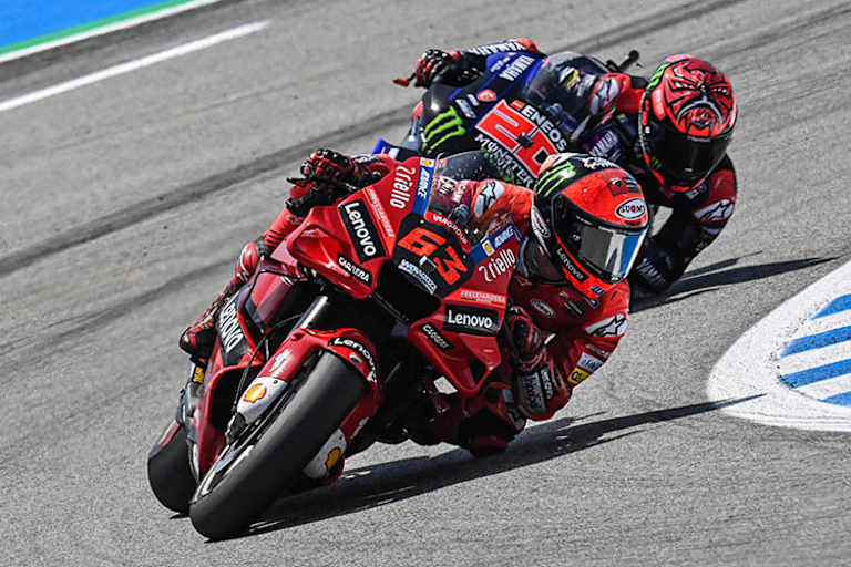 Jerez.-GP: Pecco Bagnaia siegte klar vor Quartararo 