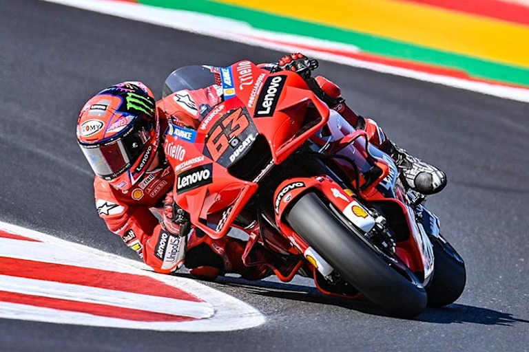 Unschlagbar im Qualifying: Pecco Bagnaia, jetzt noch 53 Punkte hinter Leader Quartararo