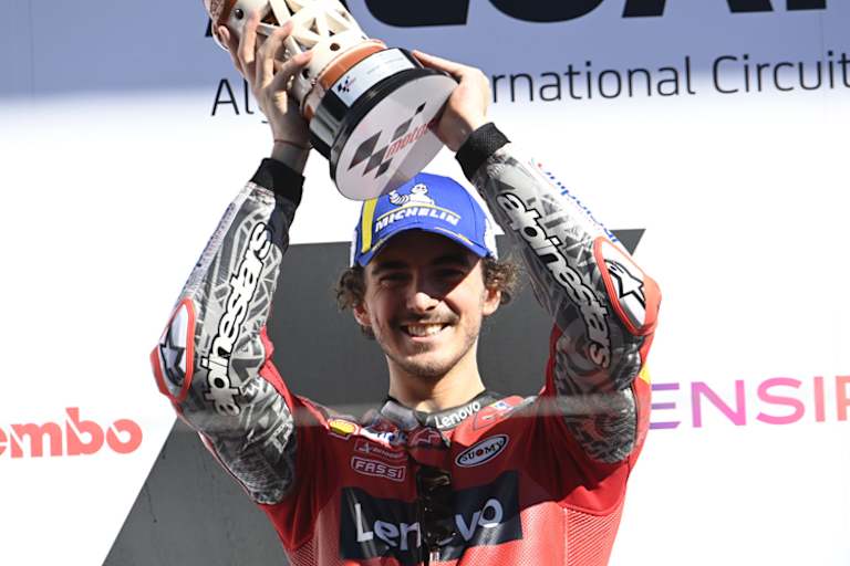 Pecco Bagnaia gewann sein drittes MotoGP-Rennen