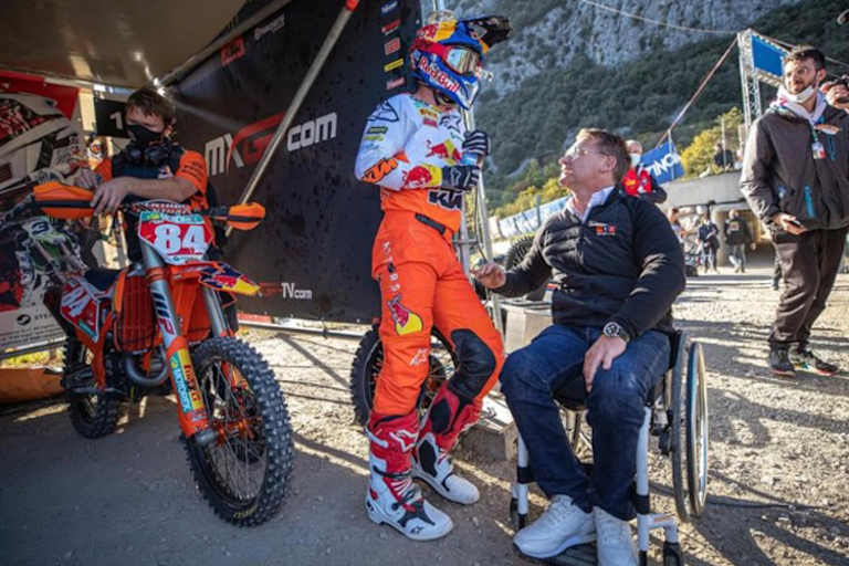 Pit Beirer 2021 mit Weltmeister Jeffrey Herlings 