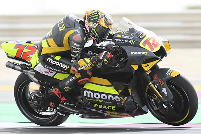 Marco Bezzecchi hatte das Wort «Friede» auf seiner Ducati