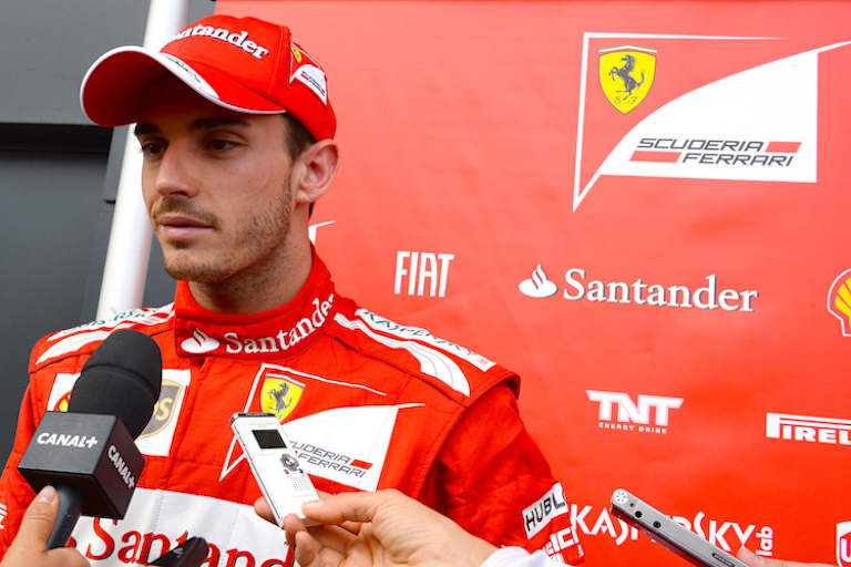 Jules Bianchi 2014 bei einem Test mit Ferrari in Silverstone