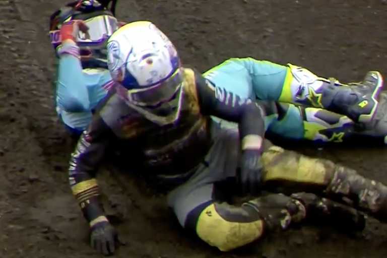 Brian Bogers und Jed Beaton kollidierten und stürzten