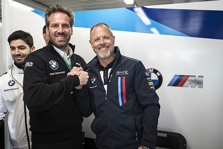 Marc Bongers (li.) mit Teamchef Shaun Muir