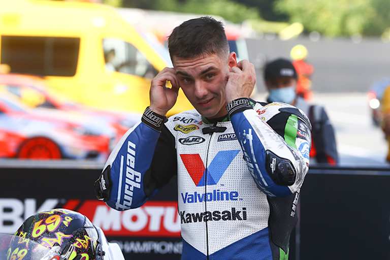 Tom Booth-Amos stürzte im Rennen