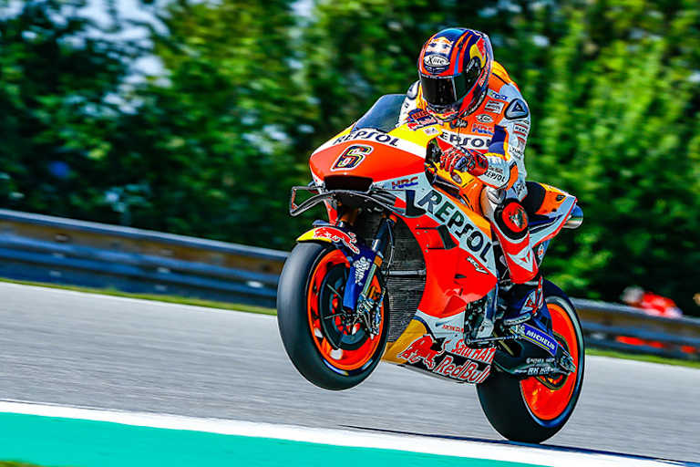 Stefan Bradl im Vorjahr in Brünn auf der Repsol-Honda