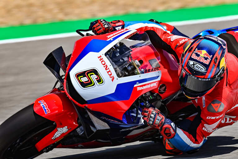 HRC-Wildcard-Fahrer Stefan Bradl ist direkt im Q2
