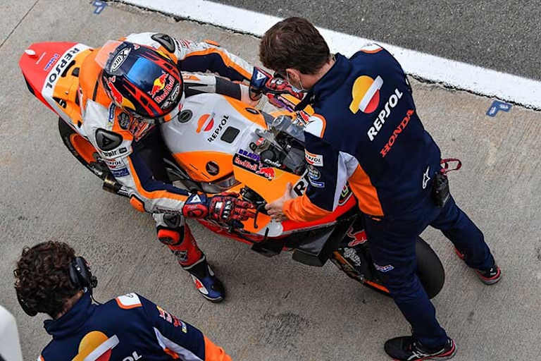 Stefan Bradl in Valencia auf der Repsol-Honda