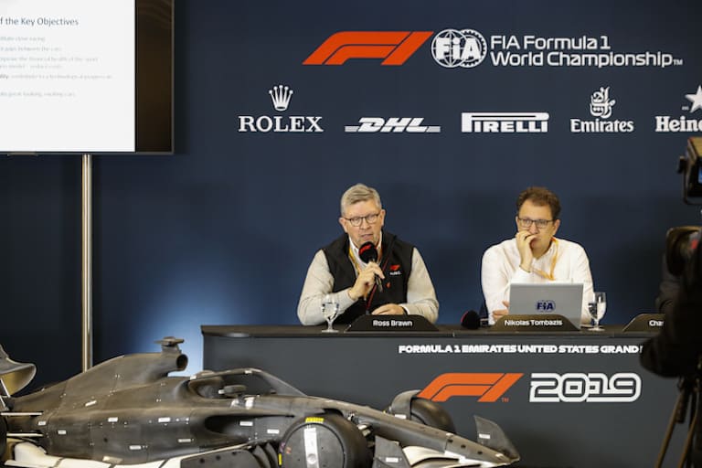 Ross Brawn und Nikolas Tombazis in Austin 2019