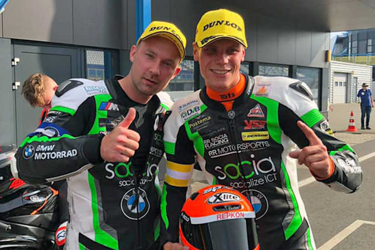 Ricardo Brink (re.) mit seinem Teamchef